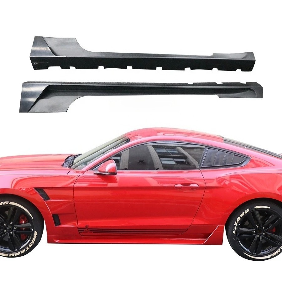 GTE Style New Condition Side Skirts and Rocker Panels Body Kit for 2015-2023 for Mustang PP Material Bumper